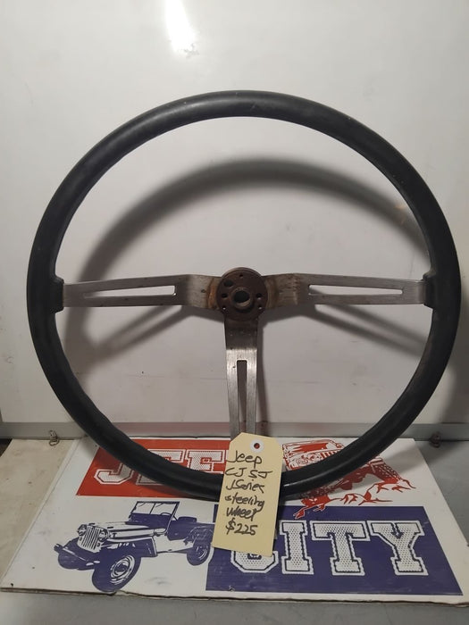 Steering Wheel Jeep CJ Original 3 Spoke Black