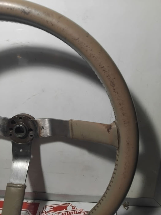 Steering Wheel Jeep CJ SJ  Original 3 Spoke Leather Beige Soft Touch