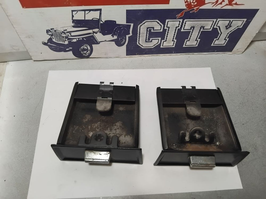 Ash Trays  Black Left and RIght Jeep 1962-1973 Gladiator Wagoneer