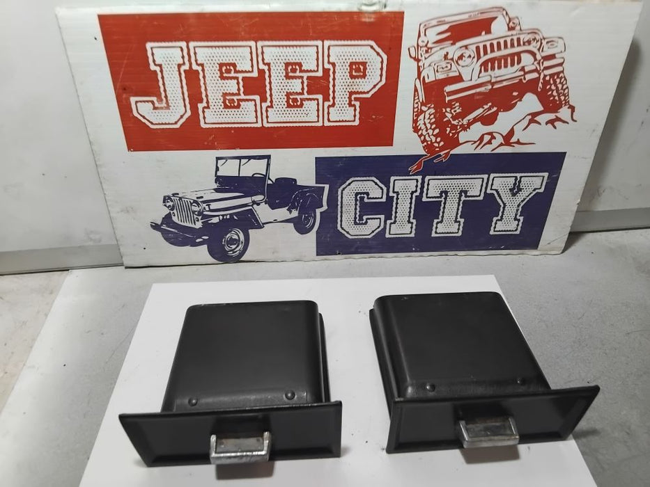 Ash Trays  Black RIght  Angle Jeep 1962-1973 Gladiator Wagoneer