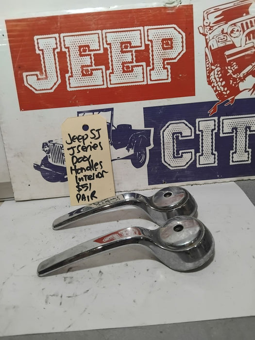 Door Handles Internal Jeep SJ & J Series L & R Pair