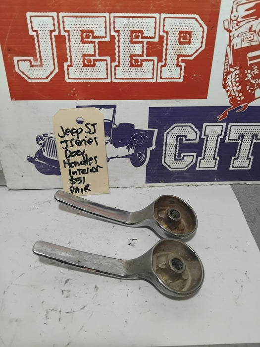 Door Handles Internal Jeep SJ & J Series L & R Pair