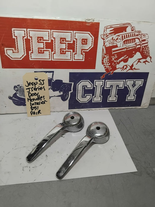 Door Handles Internal Jeep SJ & J Series L & R Pair