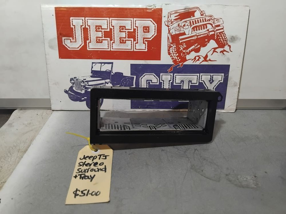 Bezel Stereo Surround & Tray Jeep TJ Wrangler