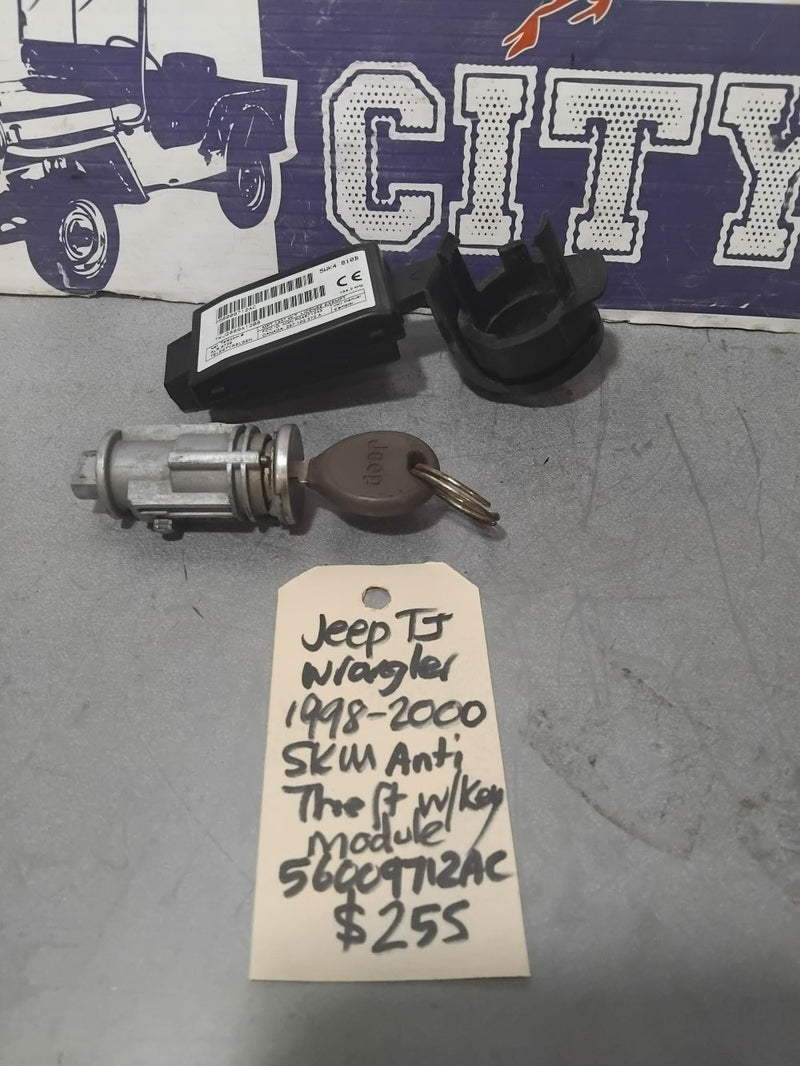 Key Barrel Anti Theft SKIM Module Jeep TJ Wrangler 56009712AC