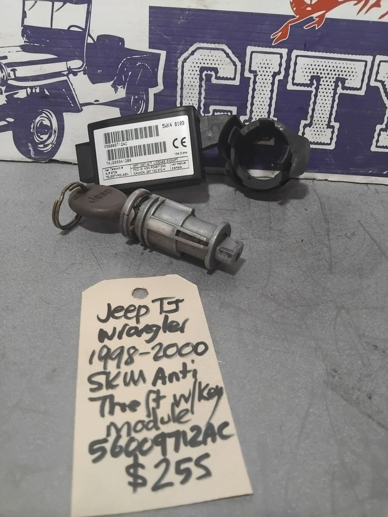 Key Barrel Anti Theft SKIM Module Jeep TJ Wrangler 56009712AC
