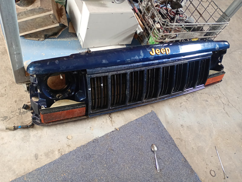Header Panel Grill Surround Jeep XJ Cherokee Blue