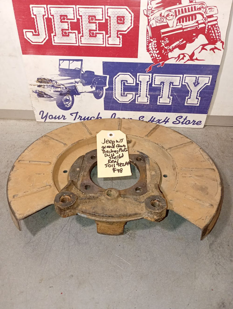 Backing Plate Dust Sheild Jeep WJ Grand Cherokee 5011982AA