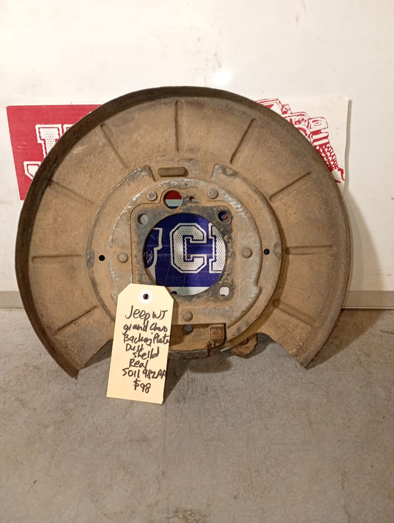 Backing Plate Dust Sheild Jeep WJ Grand Cherokee 5011982AA