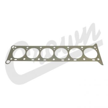 A silver metal gasket for a Jeep SJ & J Series Truck with a 6-230 engine.