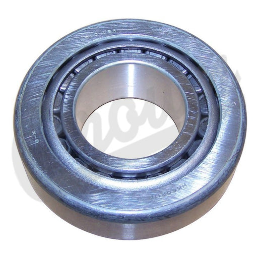 A silver pinion bearing kit for a Jeep vehicle, featuring an inner pinion bearing with a metallic finish.
