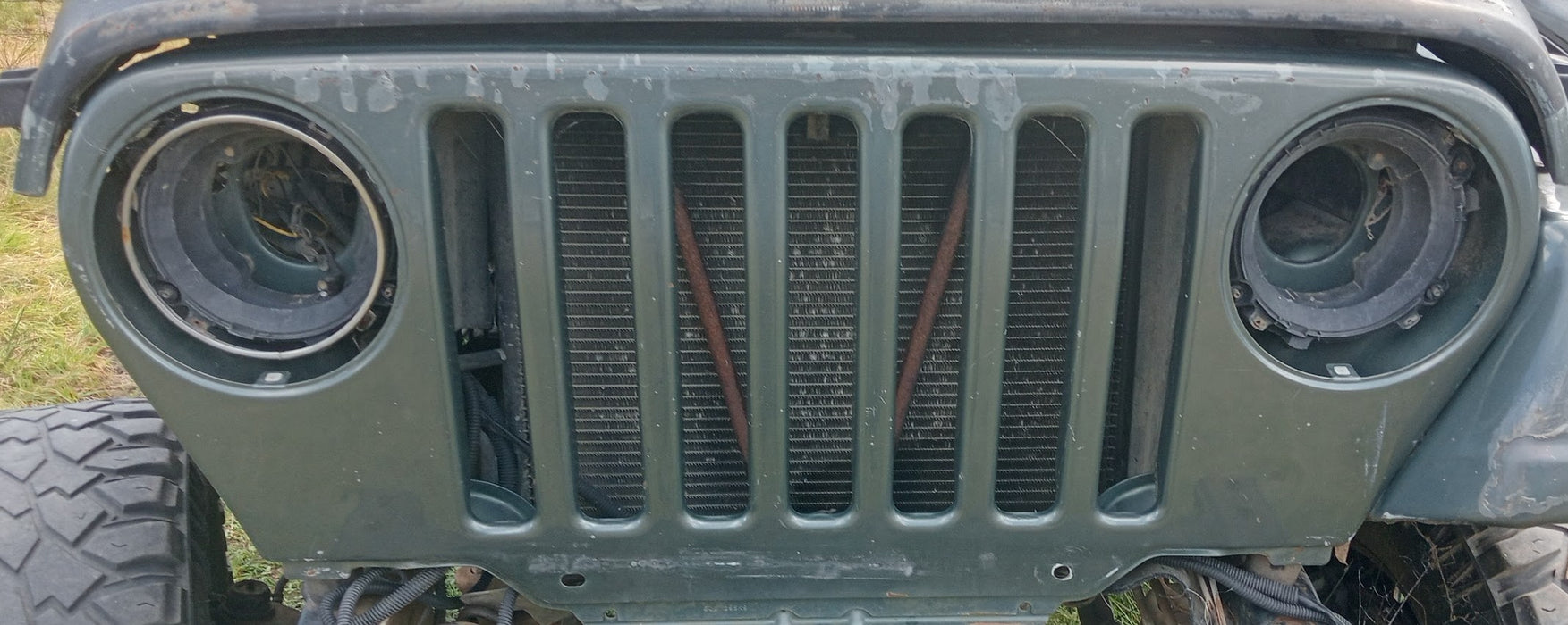 Grill Jeep TJ Wrangler Green 2 1996-2006