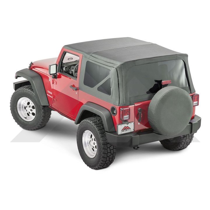 Soft Top Replacement Black Diamond Jeep JK Wrangler 2 Door 2007-2012 RT10935T