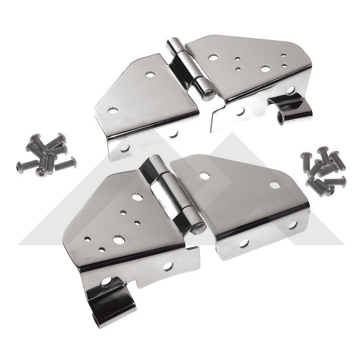 Windshield Hinges Set Stainless Jeep YJ CJ RT34017