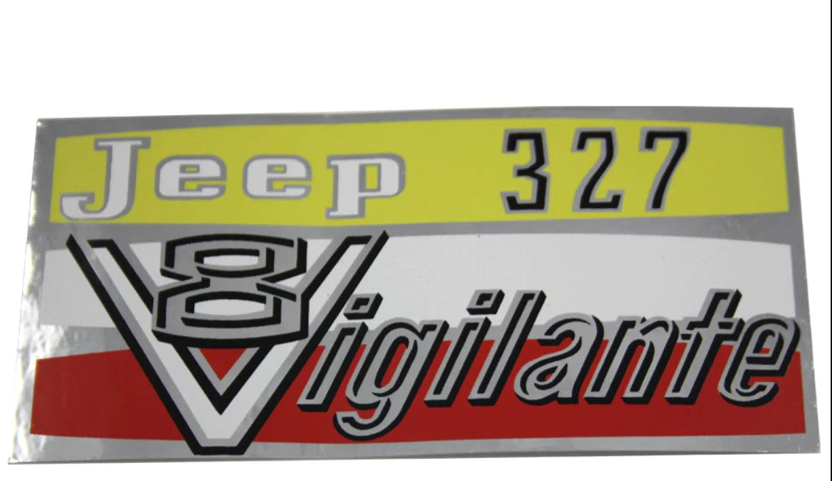 Decal Jeep Vigilante  V8 327