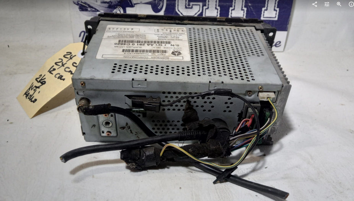 Radio Tape Player Jeep WJ Grand Cherokee P04858541 AD-A