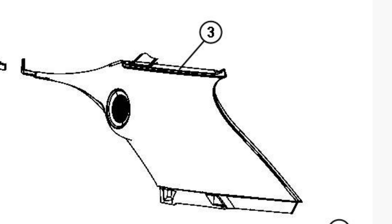 Trim Interior MOLDING. D Pillar. Right.. Jeep WK2  5KS96HL1AE