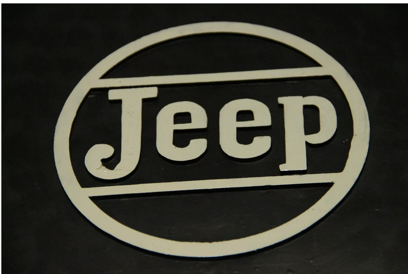 Mud Flaps Splash Guards Black White Willys Jeep