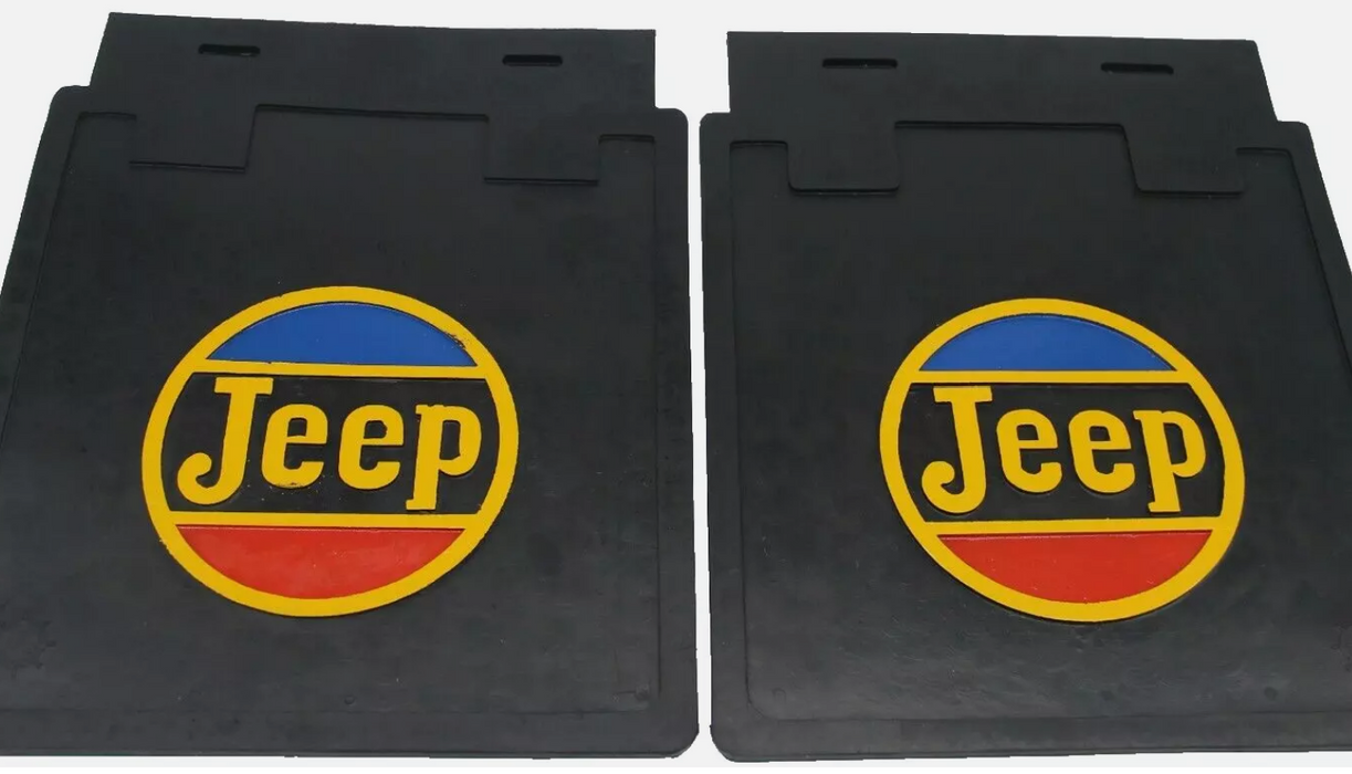 Mud Flaps Splash Guards Black Red Blue Yellow Willys Jeep