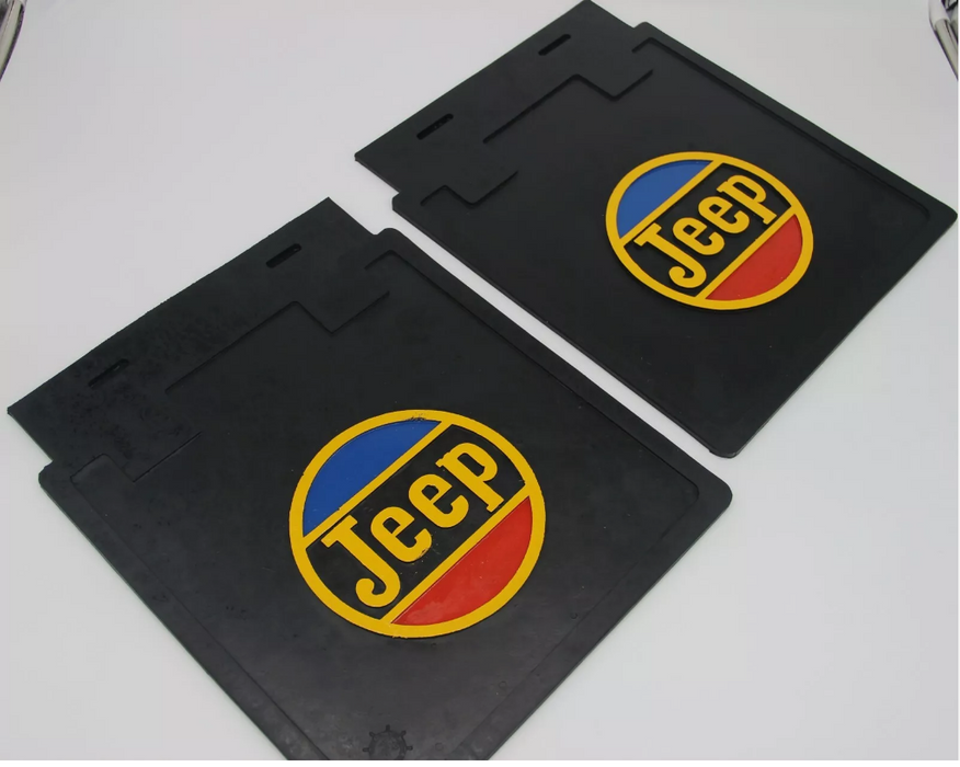 Mud Flaps Splash Guards Black Red Blue Yellow Willys Jeep