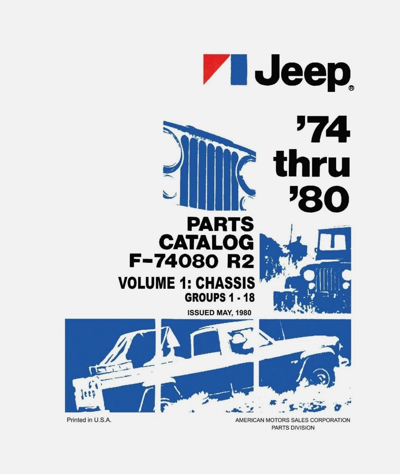 Manual Parts 1974-1980 Catalog F-74080 R
