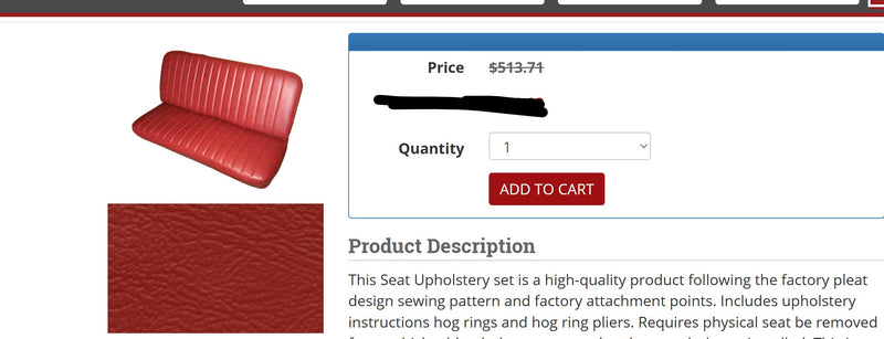 Willys Pick up Bench Seat 1946-1964 Needs Restoration