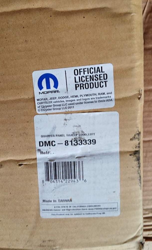 Side Panel replacement w/Logo Jeep CJ & YJ  8133339 #2