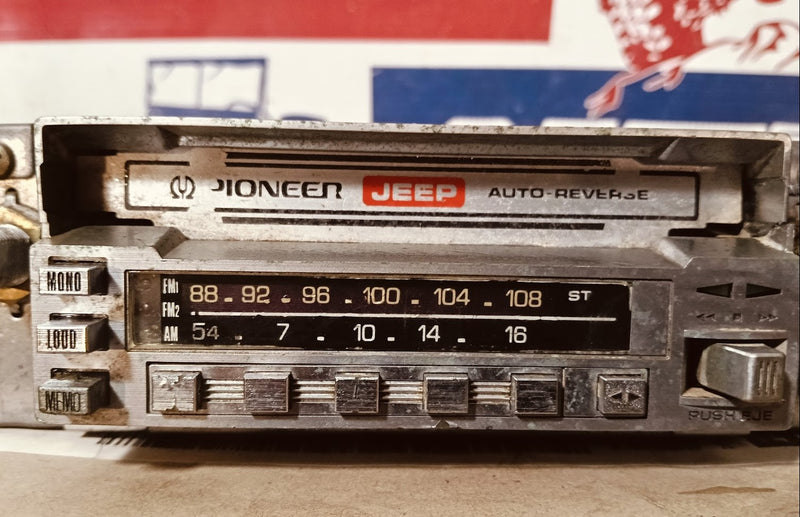 vintage Jeep pioneer radio cassette KE-4000 untested