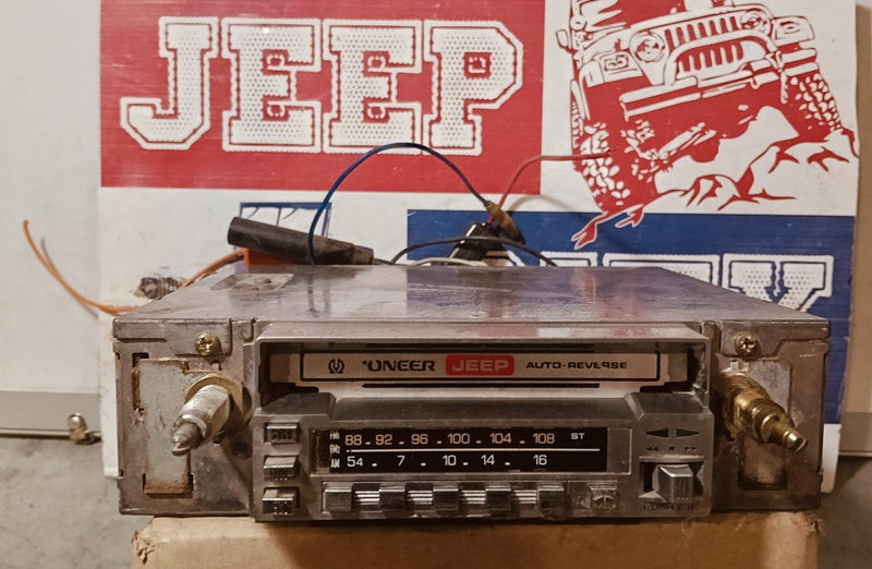 vintage Jeep pioneer radio cassette KE-4000 untested