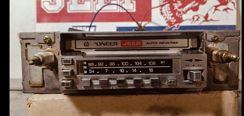 vintage Jeep pioneer radio cassette KE-4000 untested