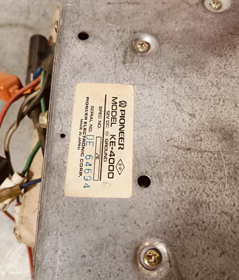 vintage Jeep pioneer radio cassette KE-4000 untested