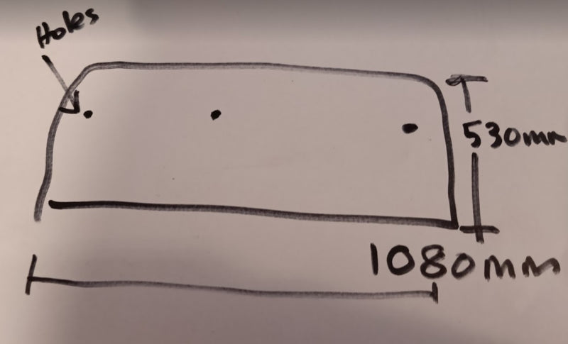 Glass Tailgate Jeep JK Wrangler Tinted 6 holes