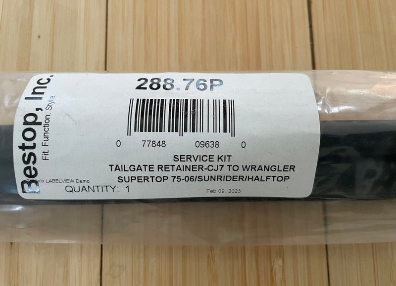 Tailgate Softtop Bar Jeep Bestop 288.76P