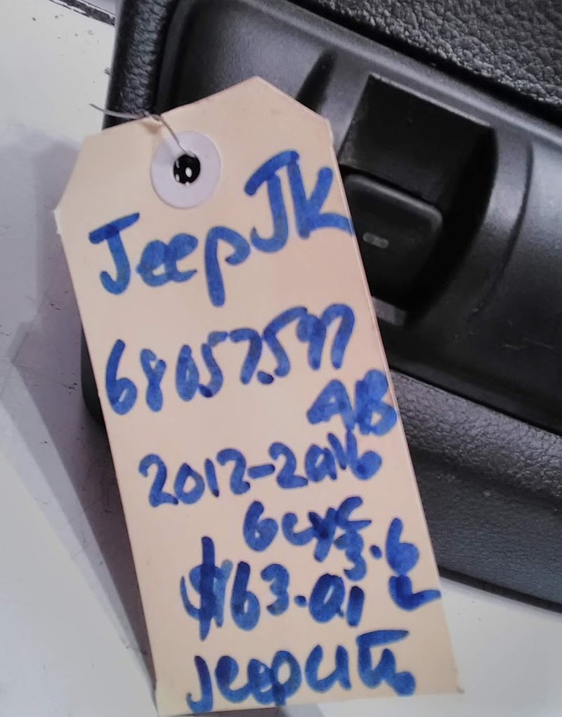 Switches Rear Panel Jeep JK Wrangler 3.6L 68057597AB