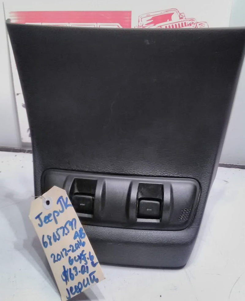 Switches Rear Panel Jeep JK Wrangler 3.6L 68057597AB