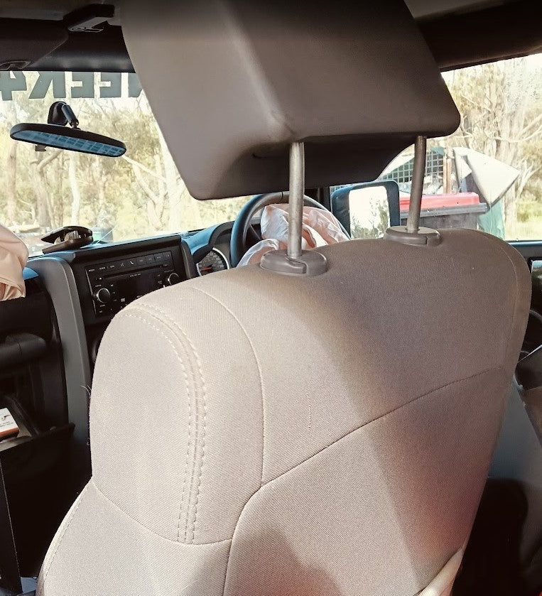 Seat Jeep JK Wrangler Front Left Grey Fabric