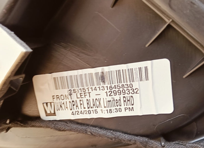 Door Card Trim Left Front  11657516 Jeep Grand Cherokee 2015