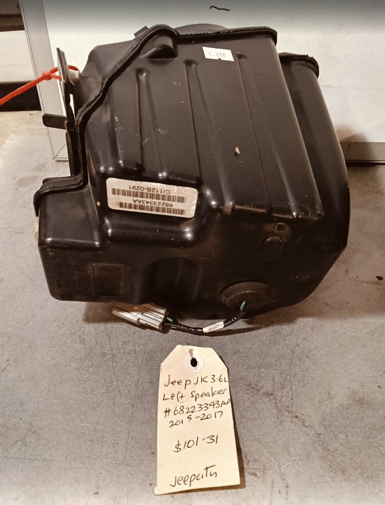 Speaker Floor Subwoofer LF Jeep JK Wrangler 68223343AA