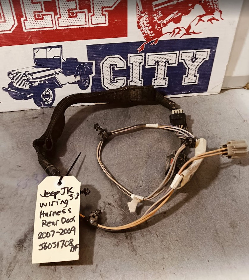 Wiring Harness Rear Doors Jeep JK Wrangler 56051708AF