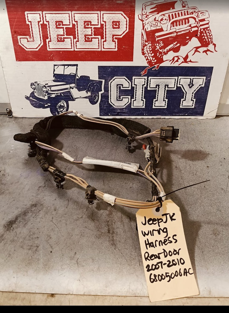 Wiring Harness Rear Left Door Jeep JK Wrangler  68005006AC