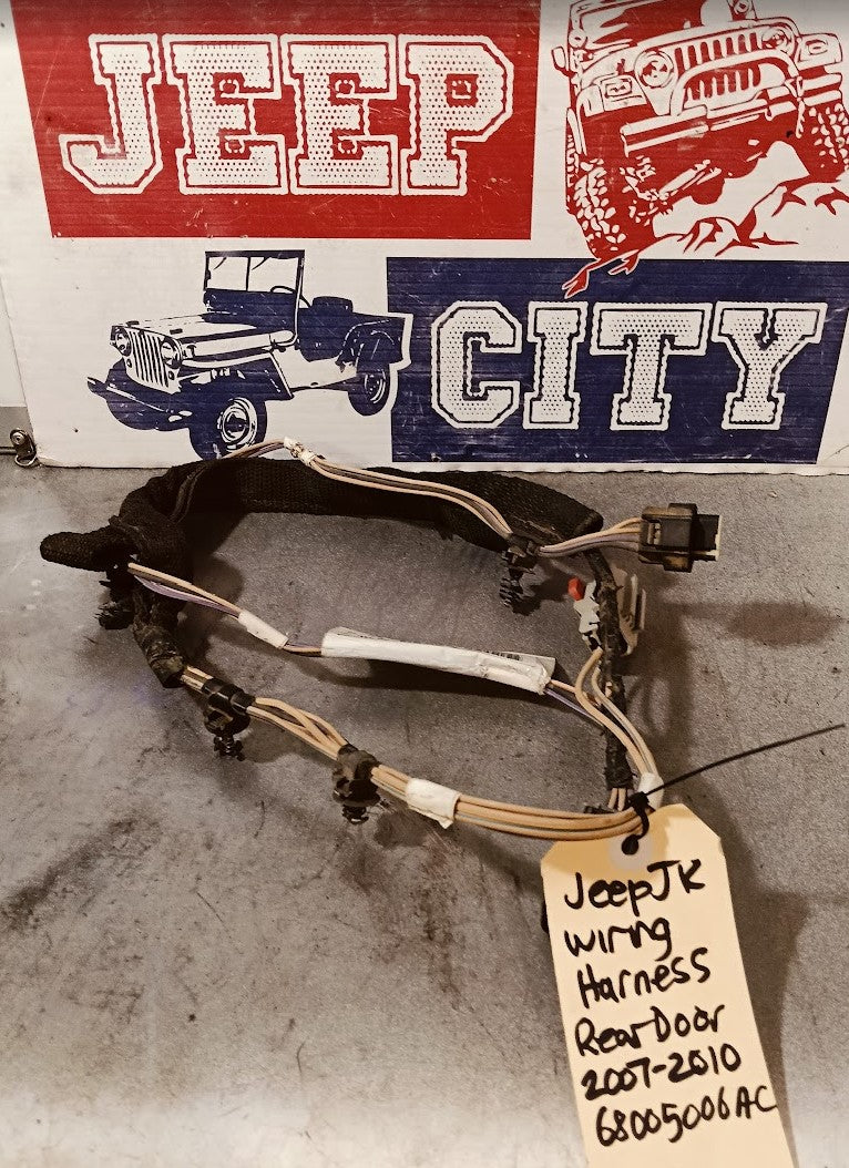 Wiring Harness Rear Left Door Jeep JK Wrangler  68005006AC