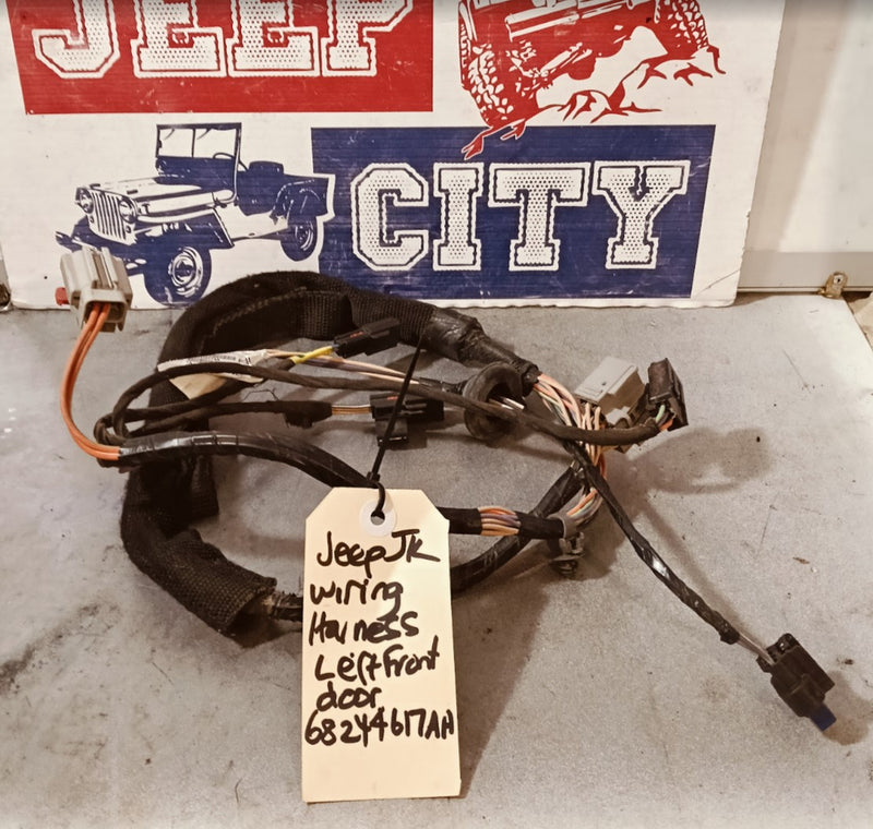 Wiring Harness Front Left Door Jeep JK Wrangler  68244617AA