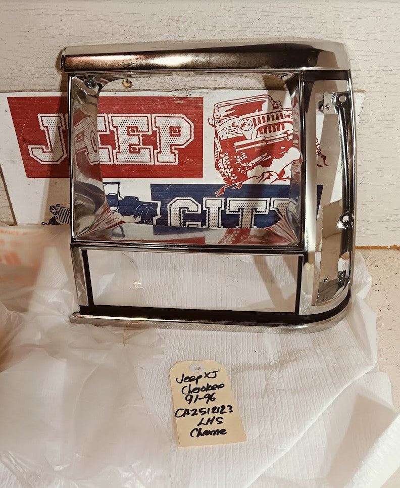 Headlight Surround Header Panel Left Jeep XJ Cherokee CA2512123