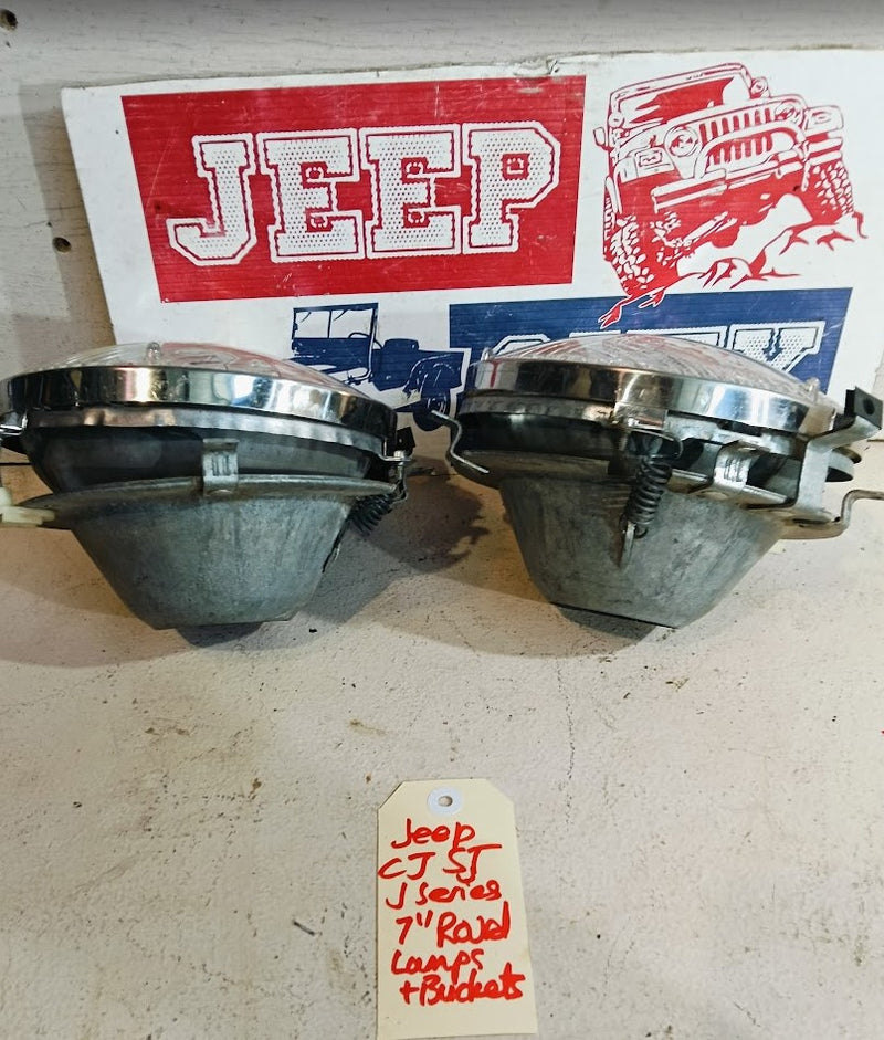 Headlights Jeep CJ Complete Assemblies Pair
