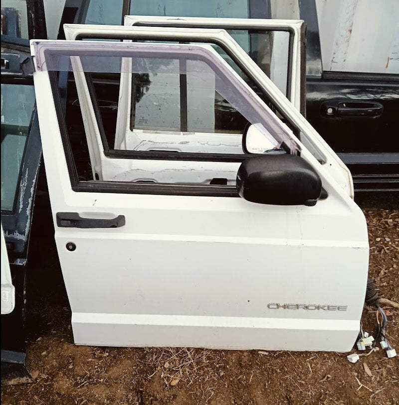 Door Front Right Jeep XJ Cherokee White