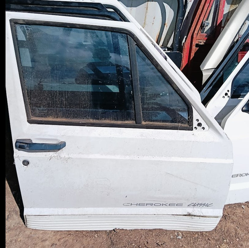 Door Front Right Jeep XJ Cherokee White Classic