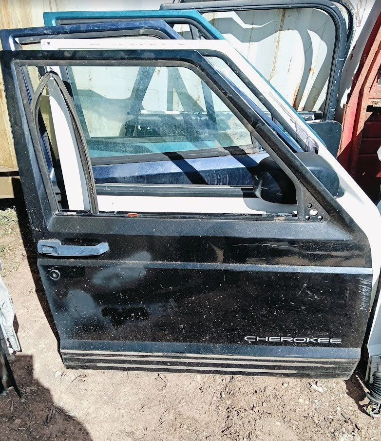 Door Front Right Jeep XJ Cherokee Black Badged