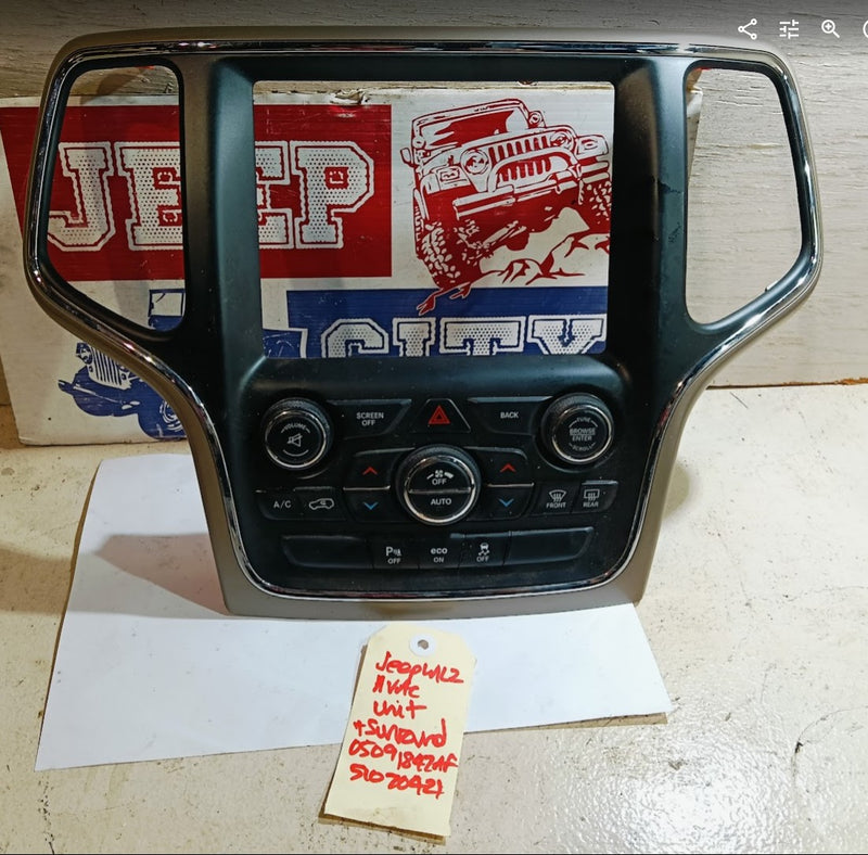 AC Control Panel Centre Stack Jeep WK2 05091847AF