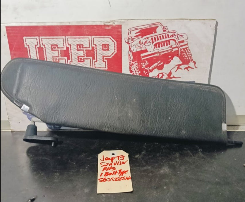 Sunvisors Charcoal RHS Jeep TJ Wrangler 56352855AA