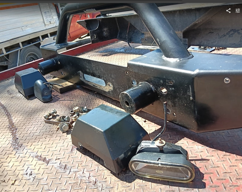 Bullbar Jeep JK Wrangler Steel Winch Plate Bumperettes ARB copy